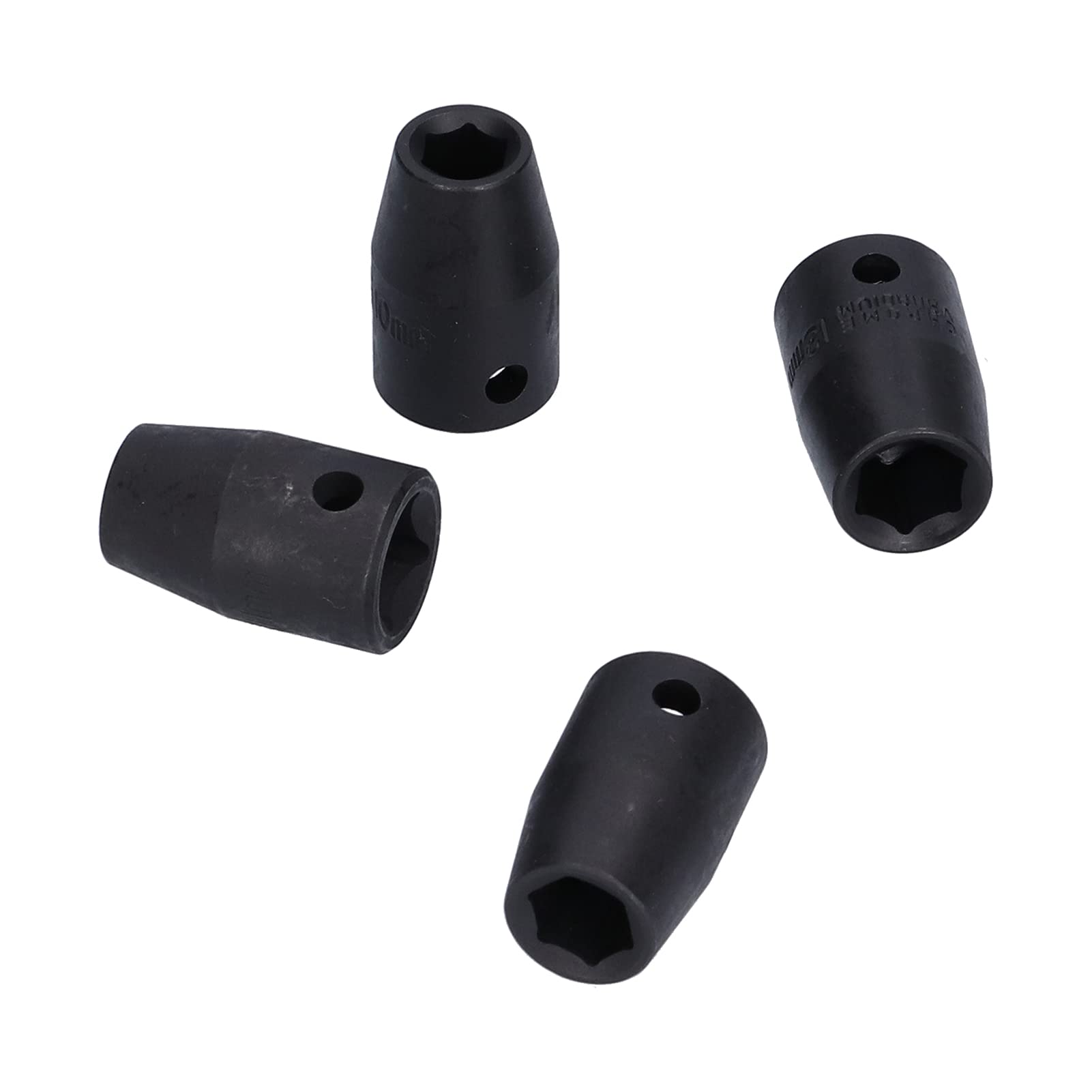 14 pz 1/2 pollice Set di bussole a percussione poco profonde Set di bussole a percussione in acciaio CrMo per impieghi gravosi Strumento professionale di riparazione auto per