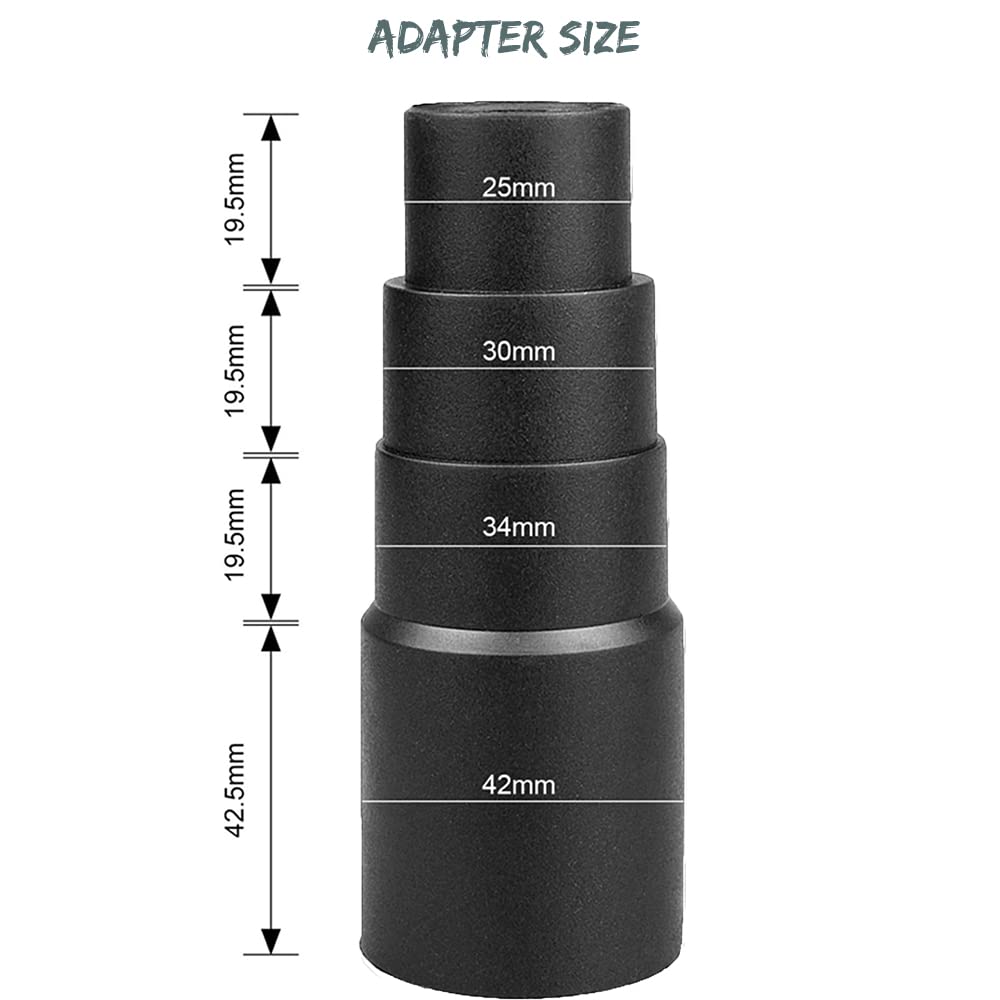 8 accesorios de vacío, kit de herramientas de limpieza de 1 1/4 pulgadas para accesorios de aspirador con varitas de extensión y adaptador de manguera de 32 mm y 35 mm