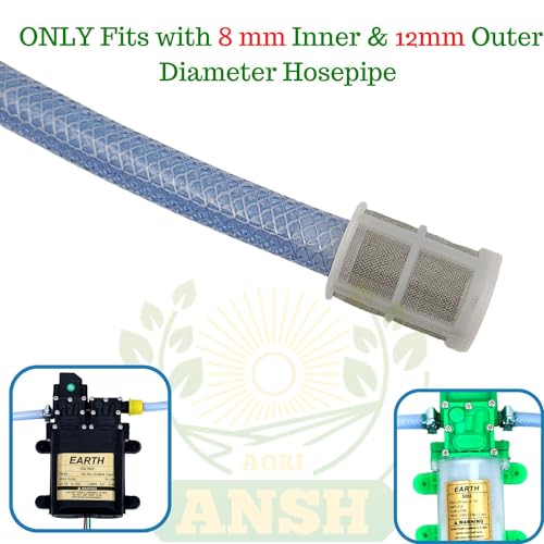 Image of Agriansh Water Inlet Micro Pump Filter Stainless Steel Net Plastic Frame Used for Diaphragm Pump Inlet Hose Pipe
