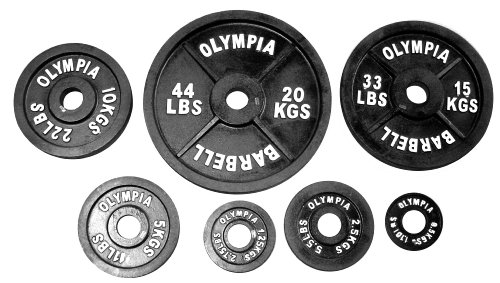 Ader Black Olympic Plate (100 Lbs) Sold As Single.