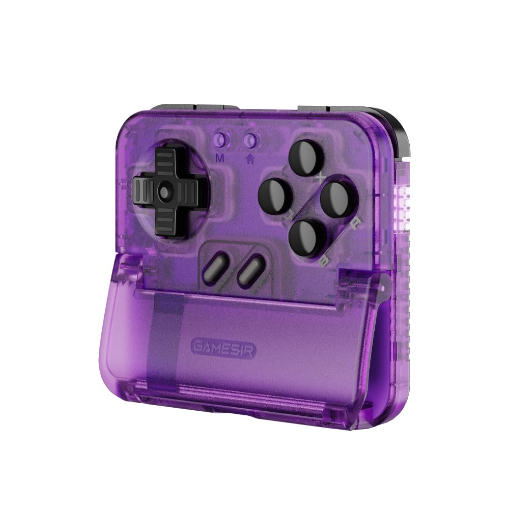 GameSir Pocket Taco – Controlador portátil vertical para Android – Mando para juegos móviles inalámbrico, batería de 600 mAh, ligero con carga pasante, gamepad retro arcade móvil (Morado o Violeta)