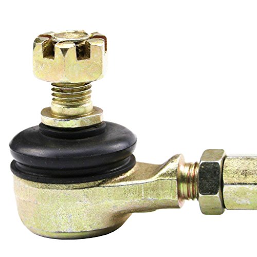 WPHMOTO Adjustable Go Kart Steering Shaft Tie Rods Rack Kit with 10mm Left and Right Hand Tie