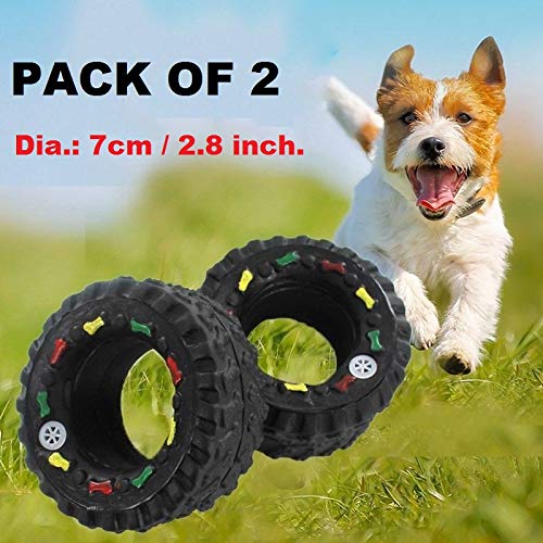 PETS EMPIRE Dog Toy Nontoxic Durable Chew Toys Tire Pet Toys Squeaky Dog Toy Sound Toy for Small Medium Dog Puppy and Cat (B07WT93QD2) Amazon Price History, Amazon Price Tracker