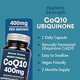 CoQ10 400mg - Highest Strength Ubiquinone Coenzyme Q10 | Powerful Antioxidant for Heart and Vascular Health, Essential for Energy Production | 60 Capsules - 2 Month Supply | Made in The UK - Image 5