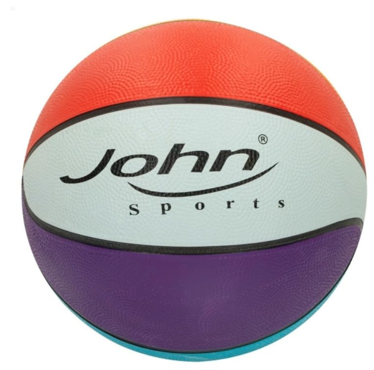 Balón de Baloncesto Rainbow 7 Ø 24 cm de alta visibilidad en juego completo de 12 unidades