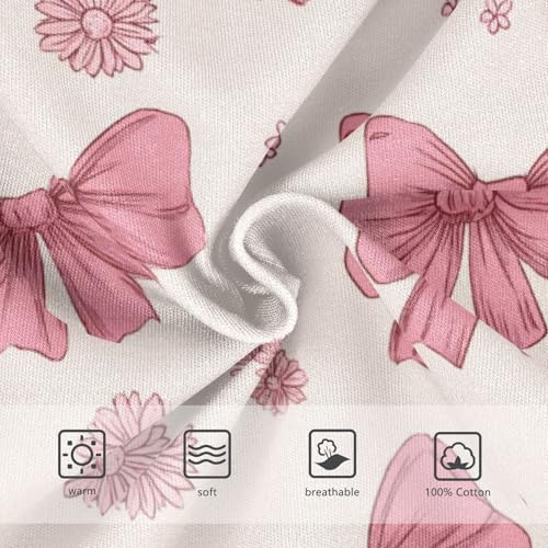 Wusikd Cute Pink Bows Floral (2) Boys' Underwear Cotton Boys Briefs Soft Toddler Underwear 2T3