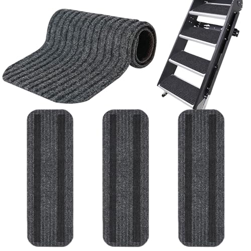 Penlimly Lot de 4 Tapis de Marche Pied Camping Car, Paillasson Antidérapant pour Camping Car, Couverture de Marche de Camping-Car, Housses de Marche pour Caravane Camping-Car, Accessoire de Caravane