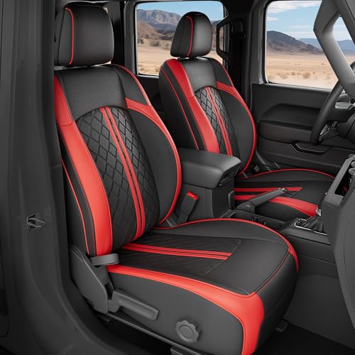for Jeep Wrangler Seat Covers JL 4 DR Without Rear Cup Holder 201...