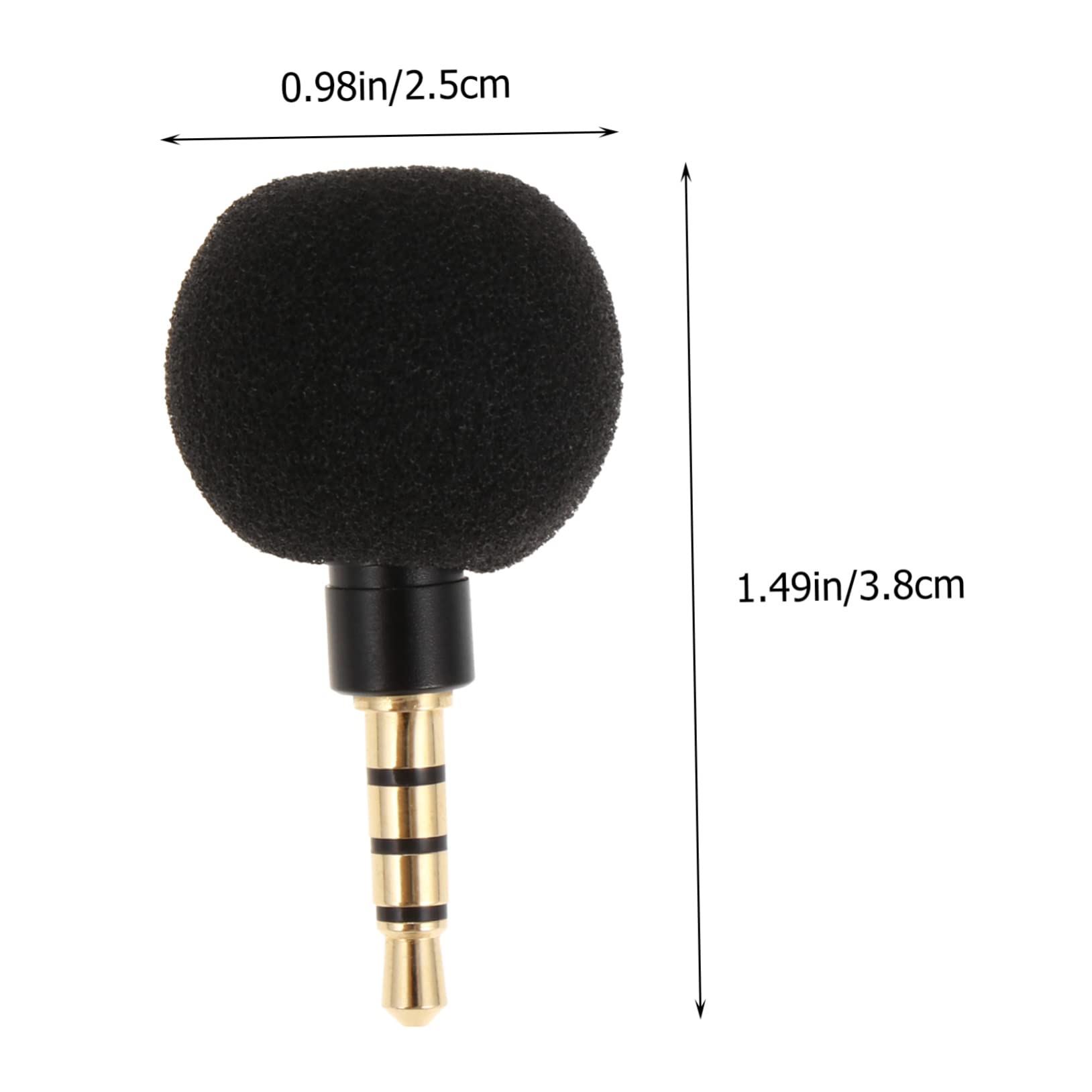 Levemolo Mini Voice Recording Microphone Durable Lightweight Connector for Computer Tablet for Video Recording Music Chatting Professional Mini Microphone