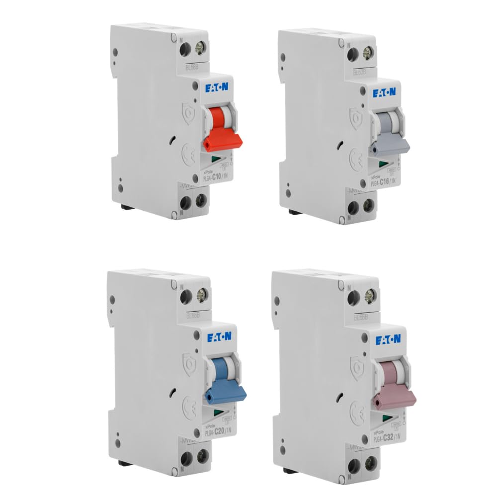 EATON - Lot De 8 Disjoncteurs Modulaires Ph+N – 2×10A, 3×16A