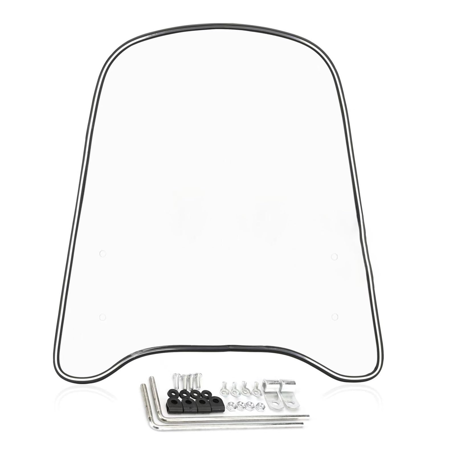 Deflettore Vento Deflettore Antivento Con Bordo Allargato Per Parabrezza Per Scooter Estensione Universale Del Parabrezza Per Moto Parabrezza Cupolino