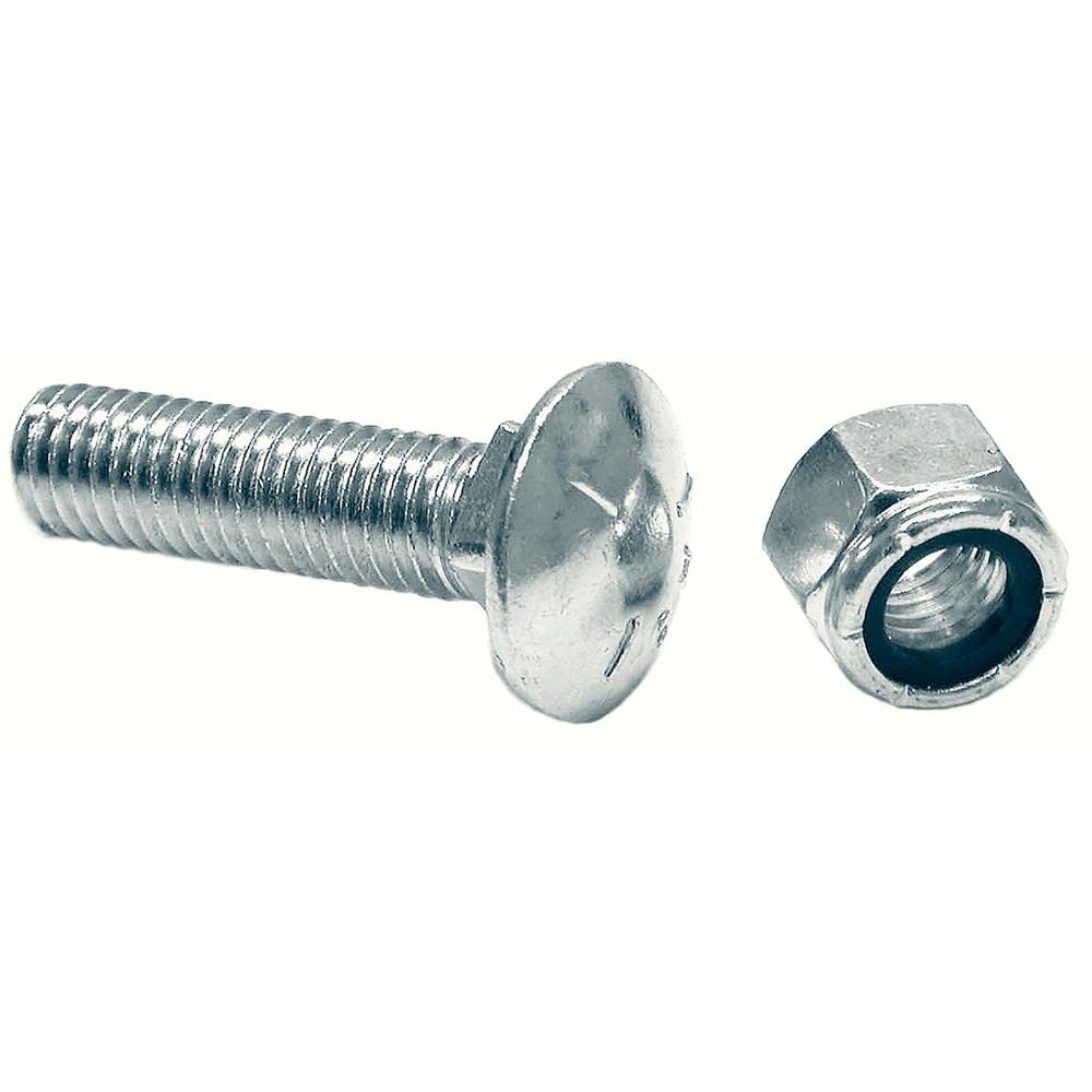 1301065 -Bulk Cutting Edge 5/8 X 2-1/2 INCH Carriage Bolt and LOCKNUT - Set of 12
