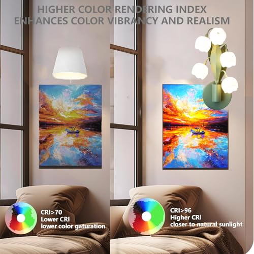 Image of Flower Wall Sconce Light 5 Lily of The Valley Lights Flower Wall Light Fixture with 3 Color, Floral Wall Sconces Lily Bedside Wall Lamps with G4 Led Bulbs for Bedroom, Living Room (Green)
