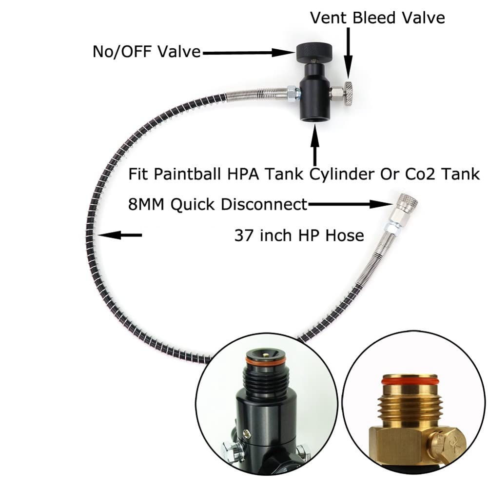 Adaptateur de réservoir PCP avec 37 câbles pour pression AIR ou CO2