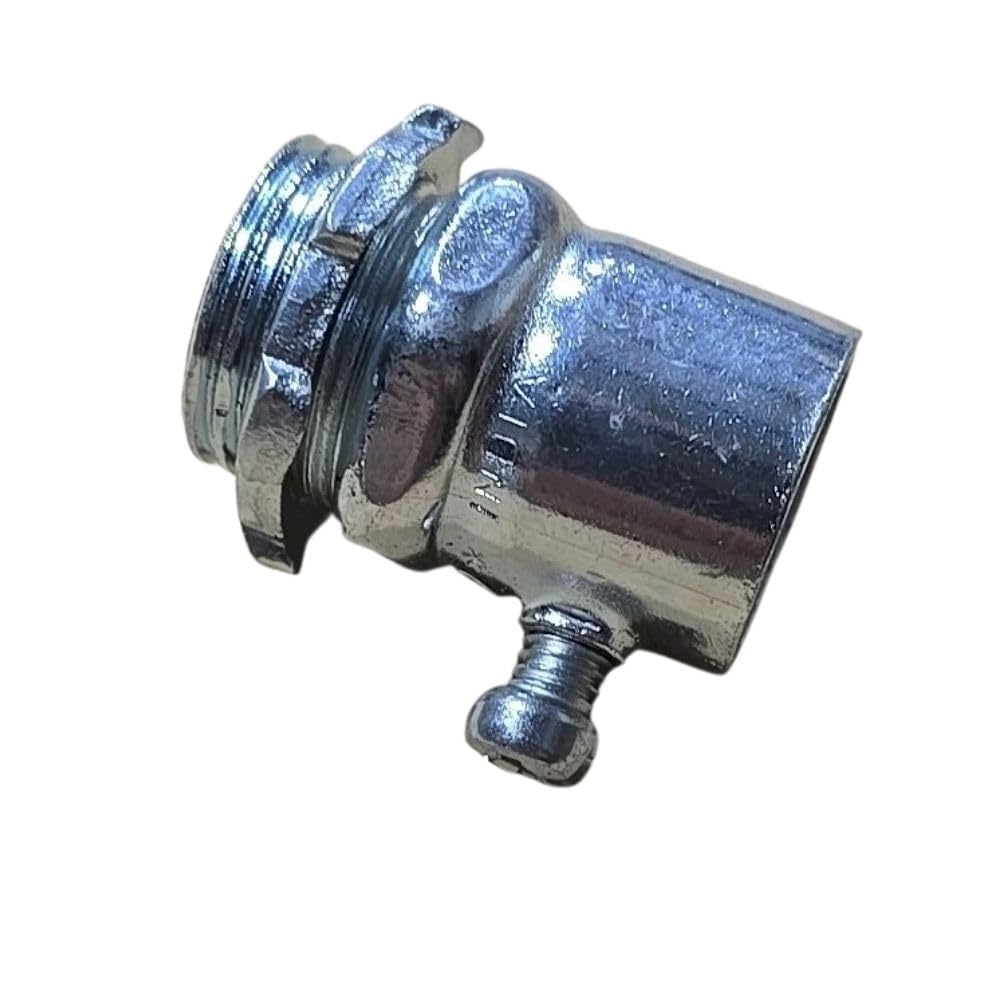 Box of 50 Set Screw Type Box Connectors, 1/2-Inch for Thinwall EMT Conduit
