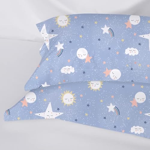 Yiyea Star Comforter Set Twin - 100% Brushed Microfiber Kids Bedding Set For Boys/Girls, Ultra Soft, Comfortable, And Machine Washable, Suit For All Season (Blue, Twin) #TOP3