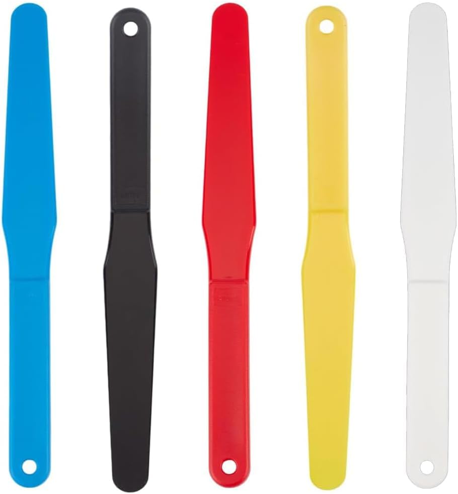 5Pcs Screen Printing Spatula 1.2” Width Plastic Spatulas Ink Scoop Screen Printing Shovel Silk Screen Printing Shovel Goop Scoop Ink Spatula for Silk Printing Plastic Printing Ink Spatulas (A)