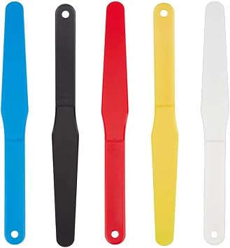 5Pcs Screen Printing Spatula 1.2 Width Plastic Spatulas Ink Scoop Screen Printing Shovel Silk Screen Printing Shovel Goop Scoop Ink Spatula for Silk Printing Plastic Printing Ink Spatulas A