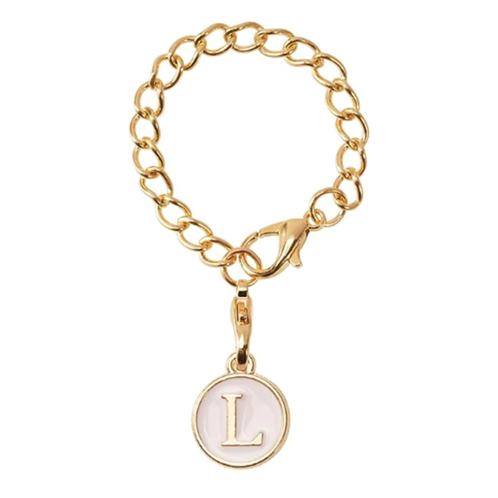 matumou Tumbler Hanging Charm Metal Link Chain Fashion Capital Letter Oil-dripping Water Cup Mug Handle Identification Decoration Chain