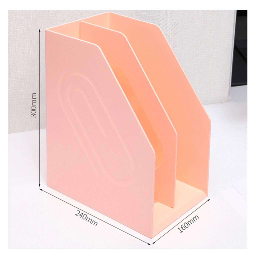 Portadocumenti da Scrivania Pink Folder Rack Rack Rack Rack Newspaper Rack File Classificazione Bookshelf File Storage rack Adatto per ufficio Decorazione della casa Vaschetta Portacorrispondenza