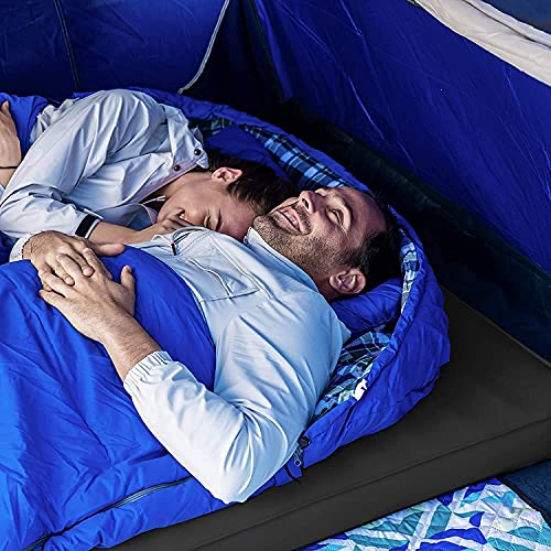 Kingcamp Luxury 3D Double/Single Self Inflating Camping Sleeping Pad, Super Comfort Foam Sleeping Mat Portable Large Thick Self Inflatable Camping Mattress Outdoor Travel (R Value 9.5) #TOP1