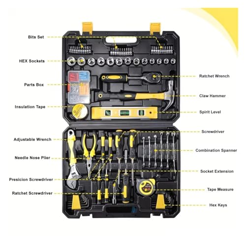 Kit de herramientas combinado 108 piezas para hogar miniatura 2