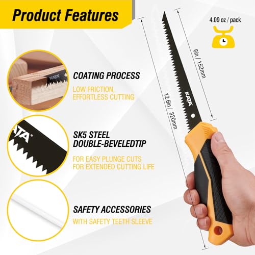 KATA 6-Inch Drywall Keyhole Saw