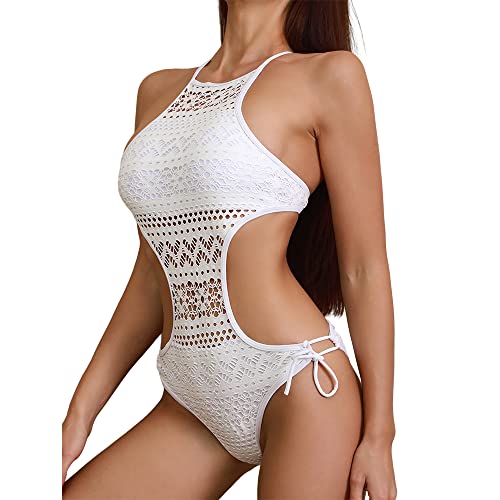 Temptshow Damen Sexy Hollow Out Spitze Bikini...