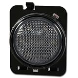 AnzoUSA 861117 Smoke/Amber LED Fender Light Lens for Jeep Wrangler JK - Pair