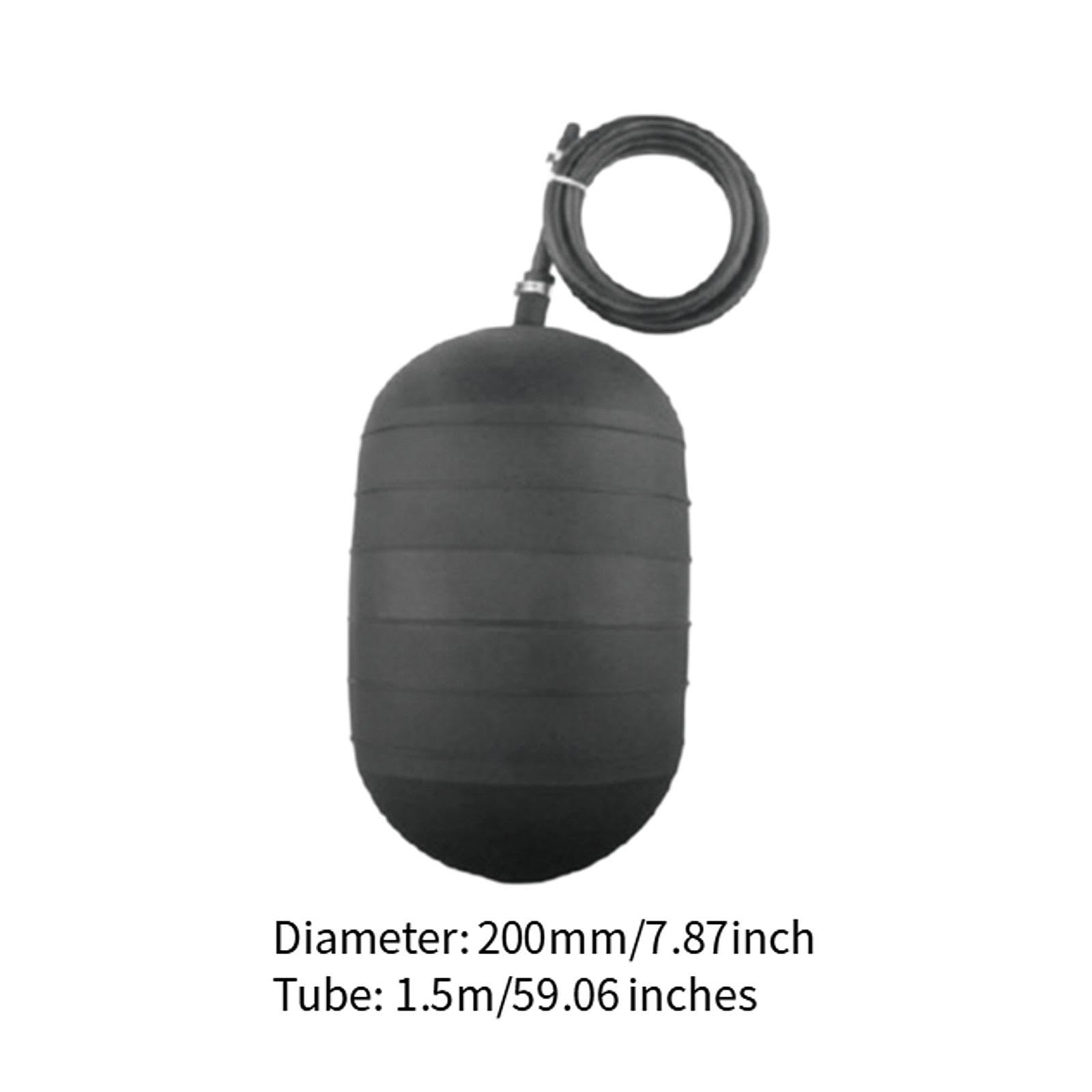 Tapón para Tuberías de Agua, Tapón Inflable para Pruebas de Tuberías, Tapón de Goma, Globo de Sellado con de 15 Instalación Doméstica, 200mm