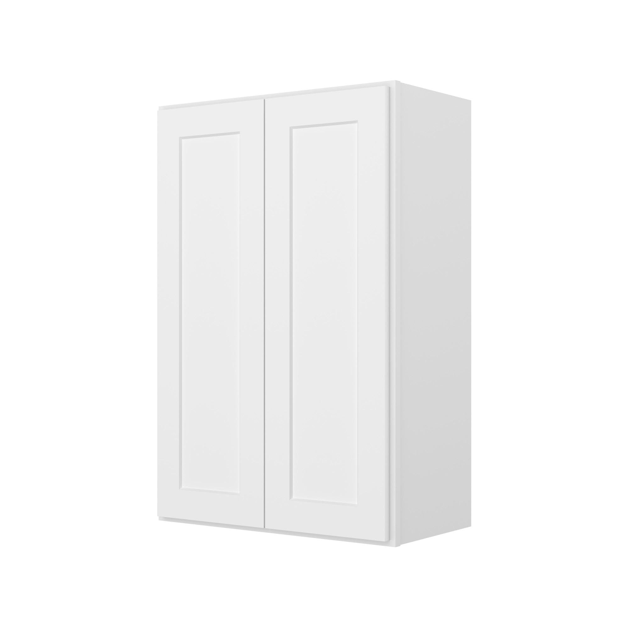 Furinno Shaker 3-Tier Wall Kitchen Cabinet, 2-Door, White