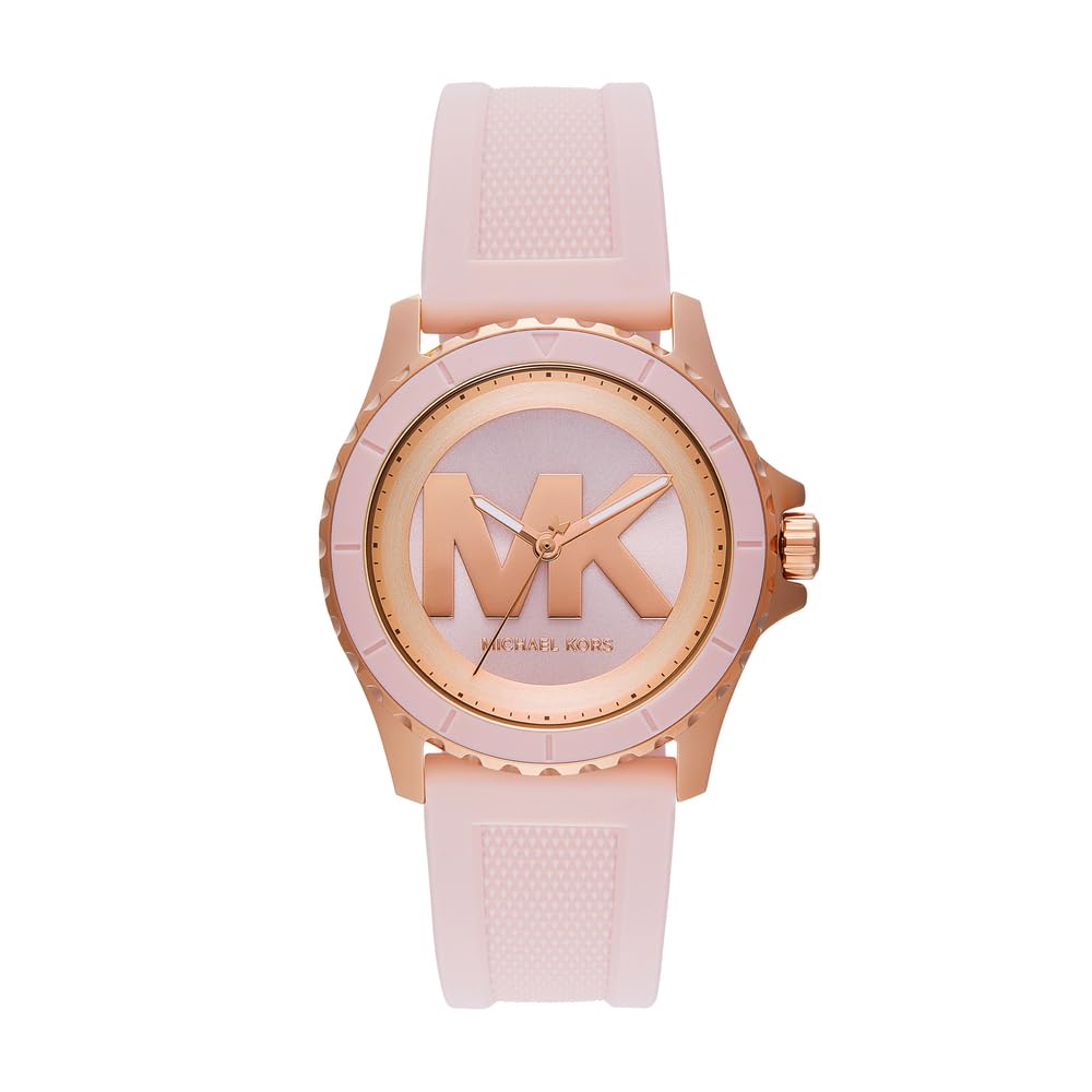 Michael Kors Women's Analog Quartz Watch with Silicone Strap MK7536