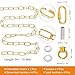 Home and Garden Parts 10 Feet Lighting Chain for Hanging Lamp 2 Set Light Fixture Chain 65 Lbs Gold #CN/251024/00313