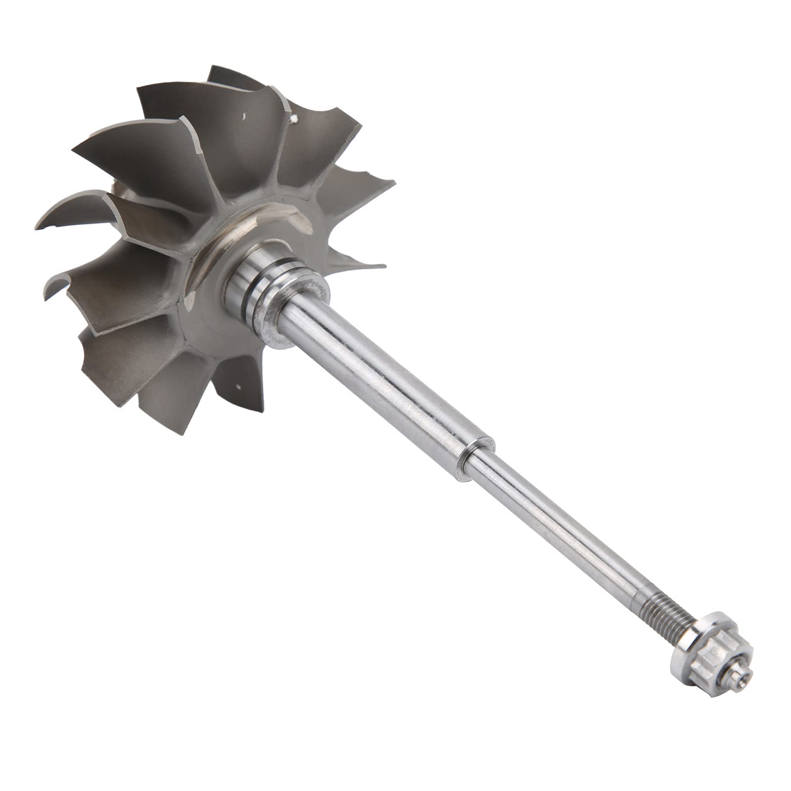 Kompressor‑Turbo‑Turbine‑Rad, 11 Schaufeln, Metall, H1C WH1C – kompatibler Ersatz für Garrett TO4/T04 Turbolader; hochdurchflussstarkes, präzisionsbalanciertes Rad für geringeren