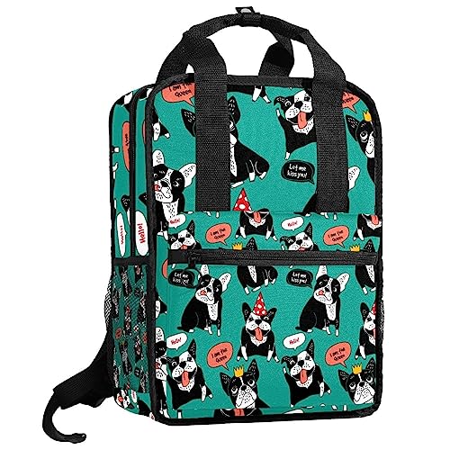 Sac à dos motif chien fini le mal de dos avec ce cartable réglable