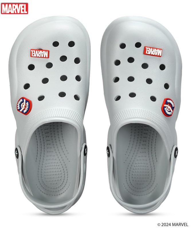 Image of PARAGON Marvel Captain America EVMK10923 Men's Casual Clogs | Stylish Comfortable, Lightweight Clogs for Men with Durable Sole | Ideal for Outdoor Use