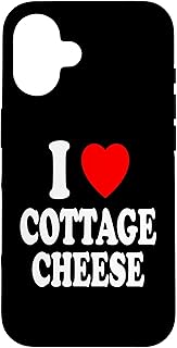 I Heart (Love) Cottage Cheese Snack Breakfast Protein Case for iPhone 16