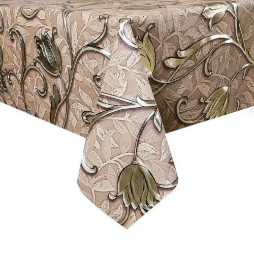 Image of Dakshya Industries PVC Waterproof Withoutlace Dining Table Cover (Size - 54X78 Inch) Rectangle 6 Seater Heat Rasistant, Indri