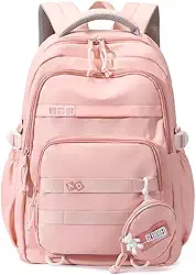 Mochila Impermeável Feminina Mochila leve e fofa para mulheres, mochila para laptop de viagem casual mochila para computador de casal