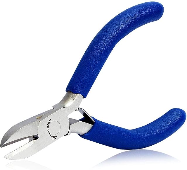 SPEEDWOX Diagonal Pliers Mini Chain Cutter Tools 3 Inches Precision Jewelry Making Plier Small Guitar String Cutter Micro Hand Tools Fine Pliers DIY Craft Beading Hobby Model Cutting Wire Work