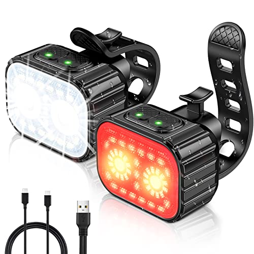 Cuvccn Bike Lights Super Bright,...