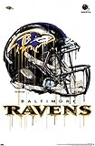 Trends International NFL Baltimore Ravens - Drip Helmet 20 Wall Poster, 22.375' x 34', Unframed...