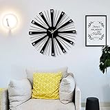 Stilvolle Retro Wanduhren groß für ein Büro, Küche, Wohnzimmer, Schlafzimmer, Badezimmer, Klassenzimmer, Gästezimmer oder Esszimmer. Es ist auch eine beste Geschenkwahl für Ihre Freunde oder Ihre Familie.