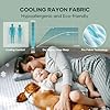 OhGeni 100% Waterproof Mattress Protector,Queen Size Mattress Soft Pad,Pet Hair & Bedwetting Resistant,Cooling Breathable Fitted Sheets,Washable Bed Cover,Non-Slip Deep Pocket,Noiseless for Bedroom