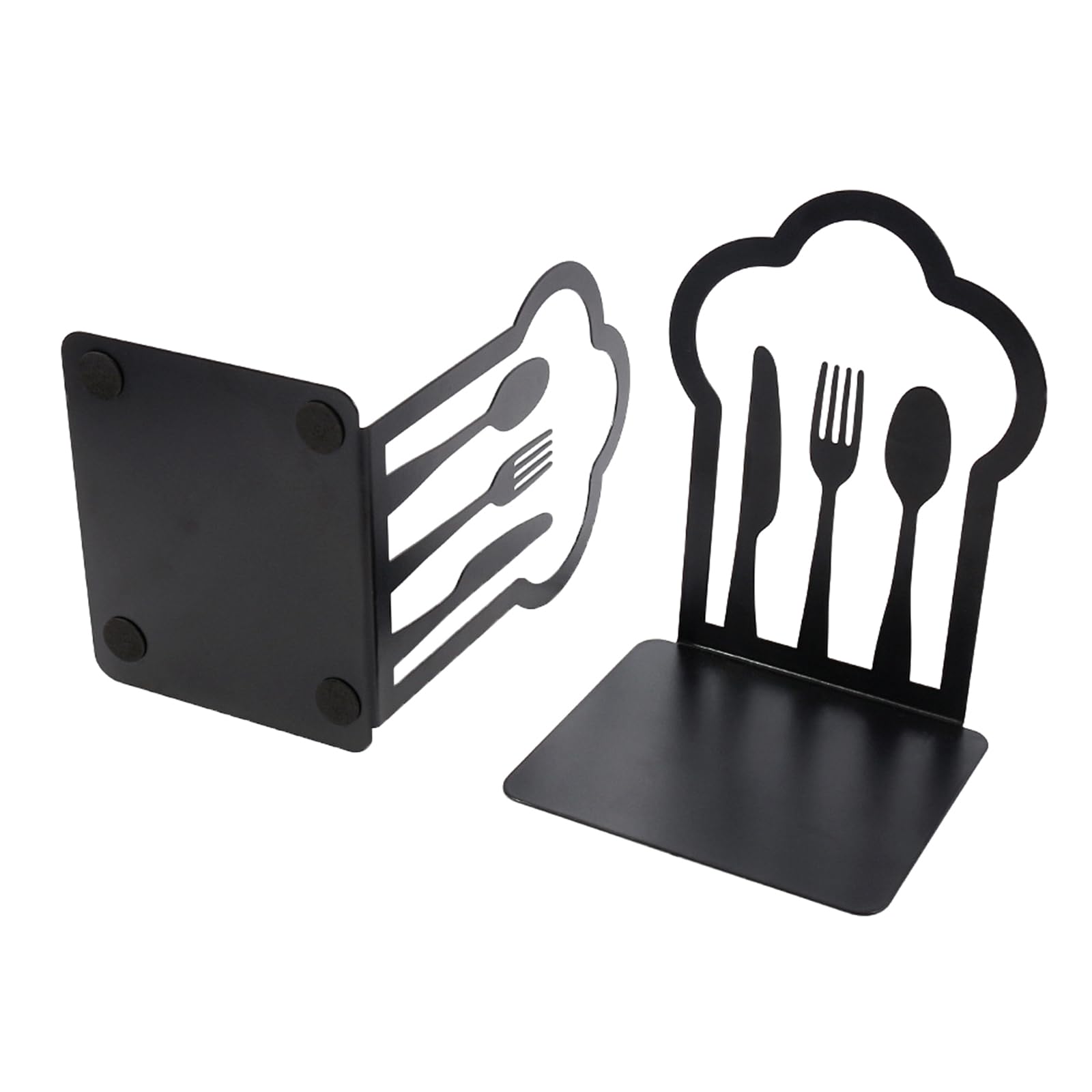 Hollow Out Design Books Stand Metal Books Display Stand Bookends, for Displaying, Picture Albums, Notebooks Desktop Bookends