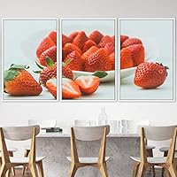 3 Piece Framed Canvas Wall Art Colorful Fruit Canvas Prints Home Artwork Decoration for Living Room,Bedroom - 16