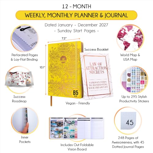 Image of 2027 Planner Weekly and Monthly & Manifestation Journal for Women