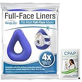 RespLabs CPAP Mask Liners for Full Face Cushions - 4 Pack, Universal - Cushion Covers Compatible with ResMed AirFit, AirTouch, F20, F10, Medium, Large and Philips Respironics Masks