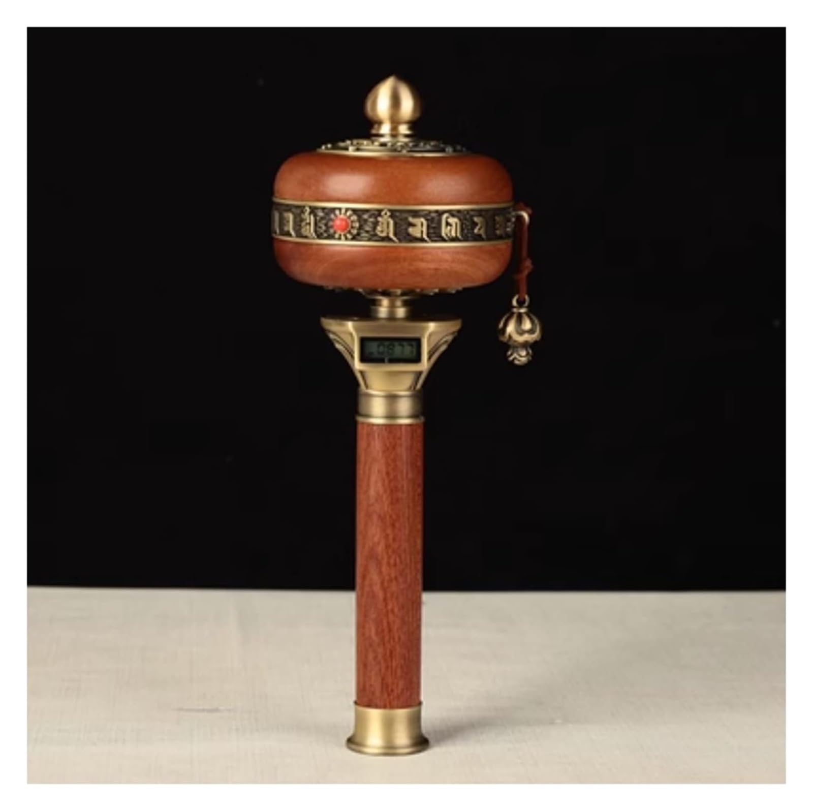 GDHKDDFL Compact portable prayer wheels, Cranking Buddhist Prayer Wheel Alloy Tibetan Buddhism Six Words Mantra Hand