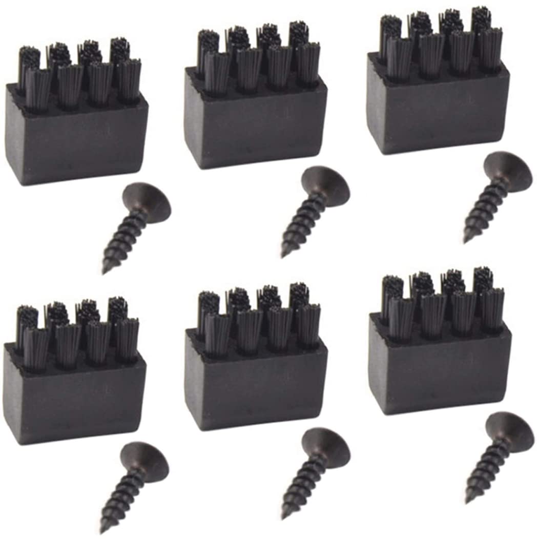 Peosaard Arrow Rest Bow Rest Plastic Brush Archery Accessory for Bow Replacement Black 6PCS, Arrow Rest Brushes